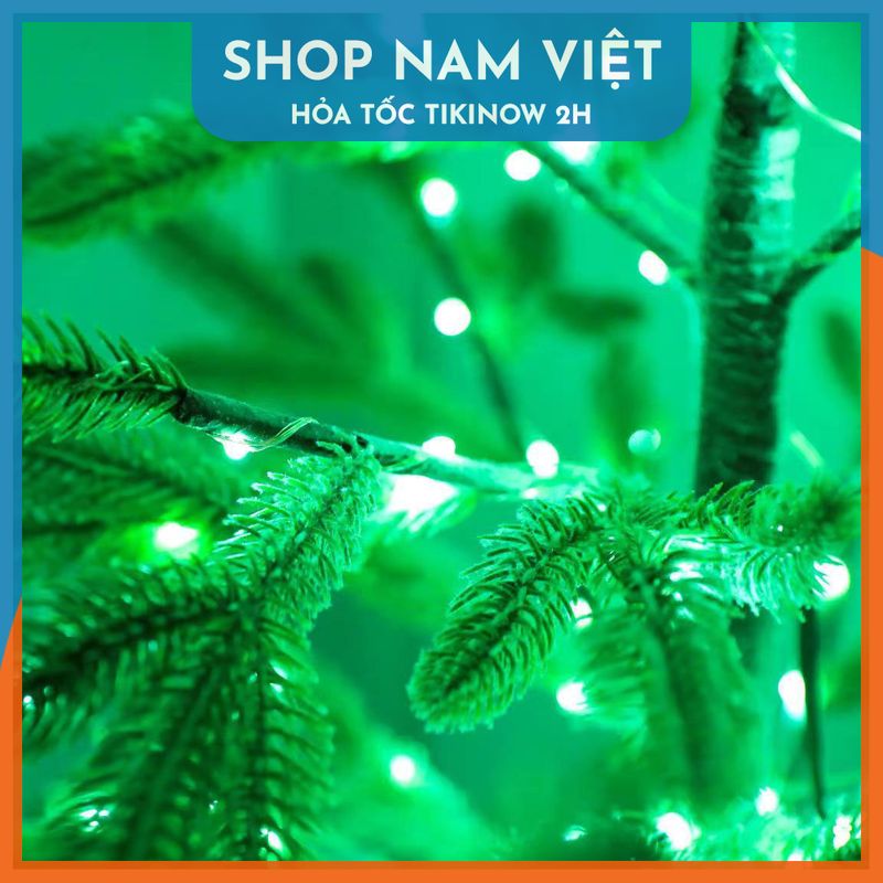 Cây Thông Noel Phủ Tuyết Có Đèn Led RGB Trang Trí Giáng Sinh, Có Thể Gấp Gọn, Kèm Remote