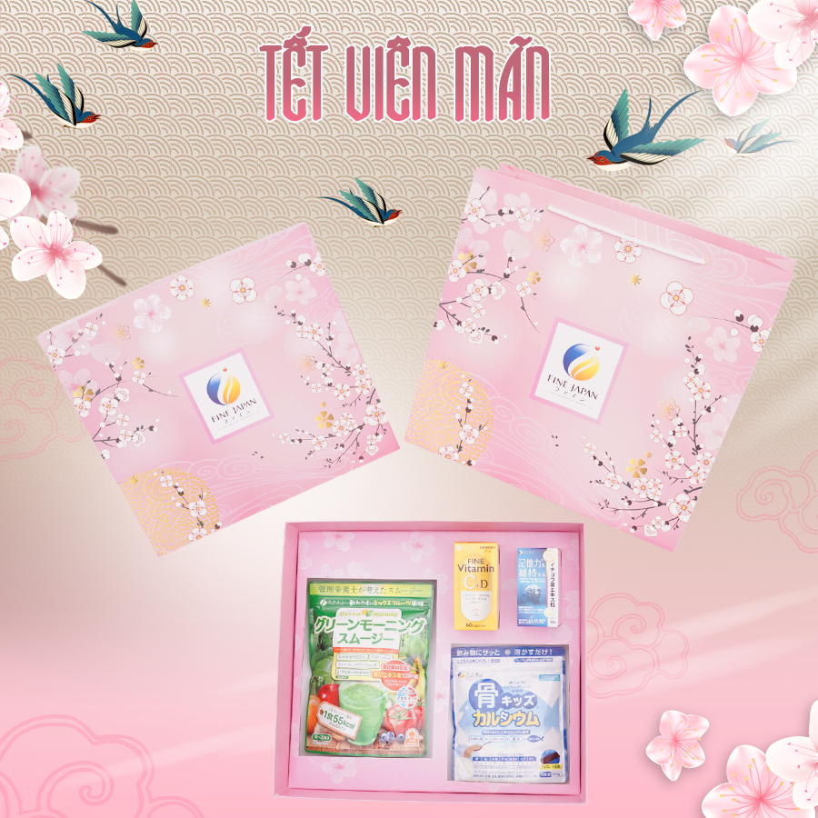 SAKURA TẾT VIÊN MÃN Fine Japan hộp quà cho cả gia đình
