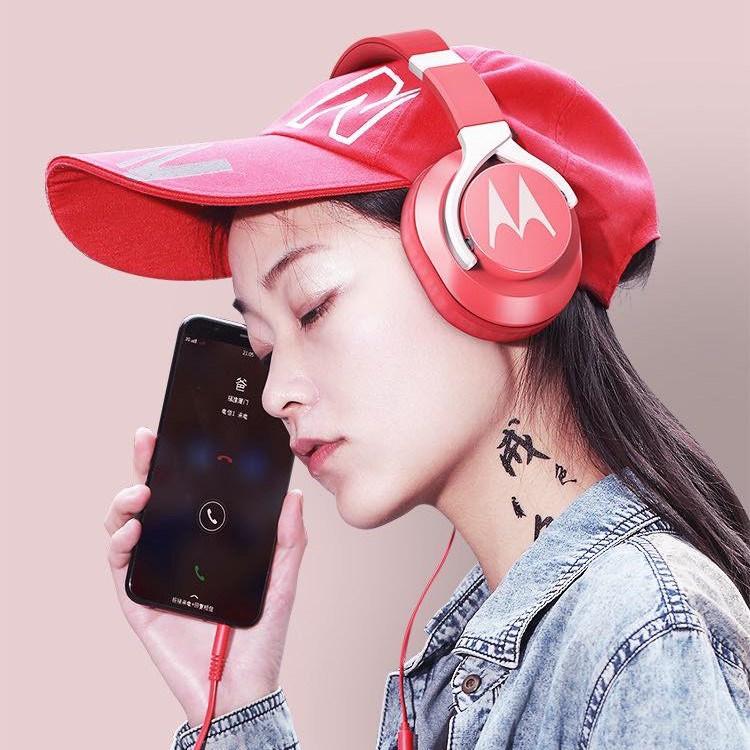 Tai Nghe Chụp Tai Motorola Pulse Bass 200 Wired - Hàng Chính Hãng