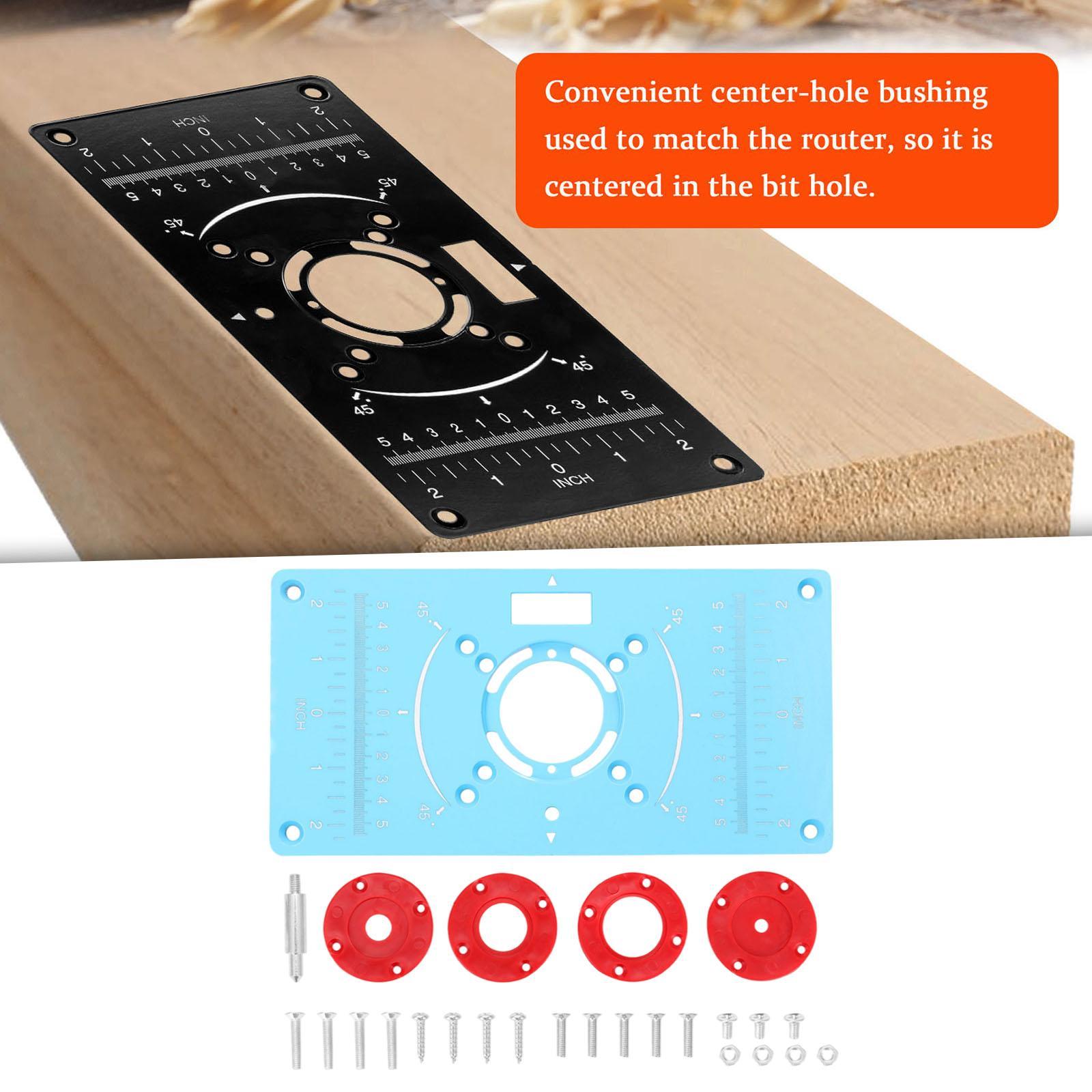 Router Table Insert Plate Wood Milling Flip Board for Woodworking