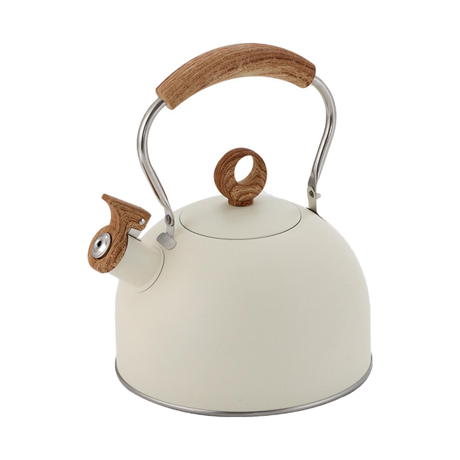 Stainless Steel Tea Kettle Stovetop Whistling Tea Kettle for Electric Pottery Stove