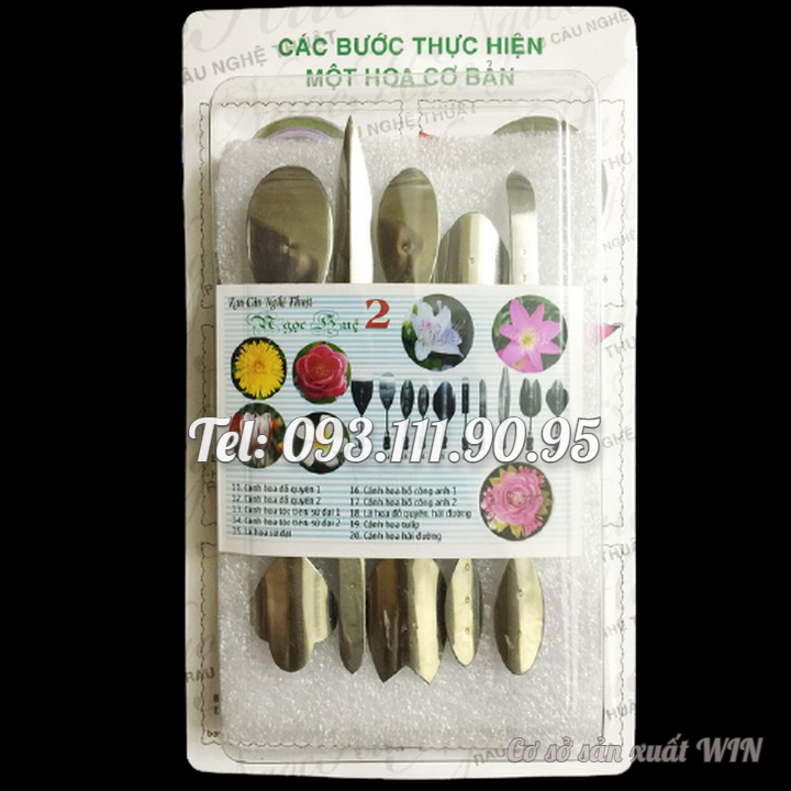 Bộ 10 dụng cụ làm thạch rau câu 3D – Bộ số 2 - Tặng kèm kim nhụy – Mã số Q 1040