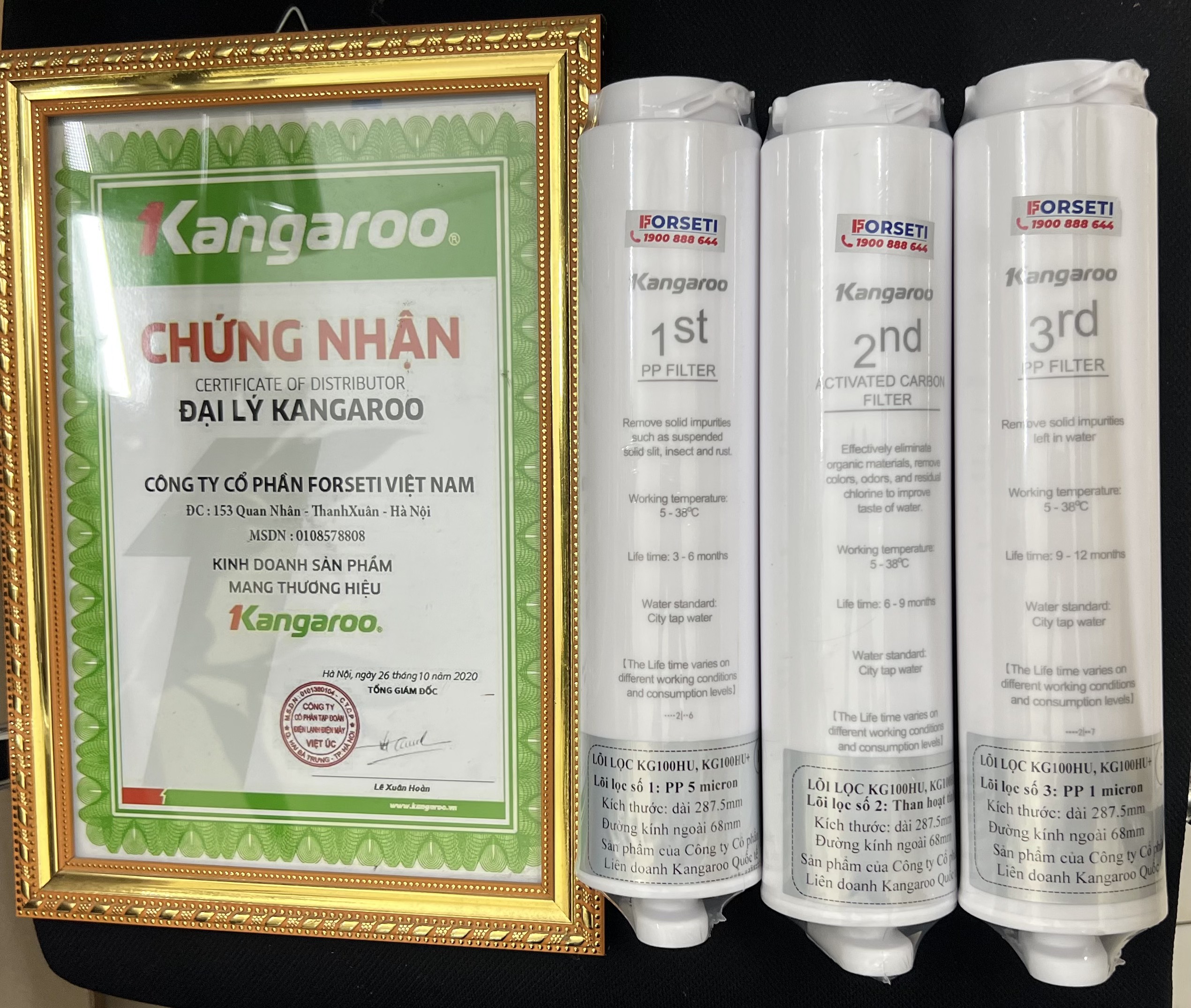 Lõi số 1 Kangaroo PP 5 Micron HU dùng cho các dòng máy Hydrogen - Hàng chính hãng