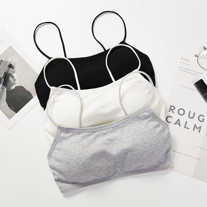 [Sỉ lẻ] Áo bra 2 dây nữ Có Đệm Ngực, LƯNG ĐAN LỒNG vải thun cotton siêu co giãn CAO CẤP mềm mịn thấm hút mồ hôi tốt