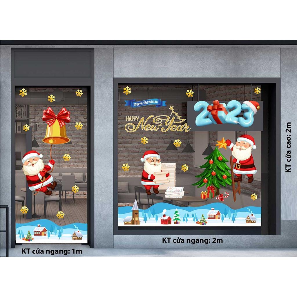 DECAL TRANG TRÍ GIÁNG SINH 2023 COMBO SỐ 70