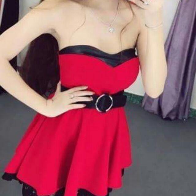 Đầm cúp sexy phối ren