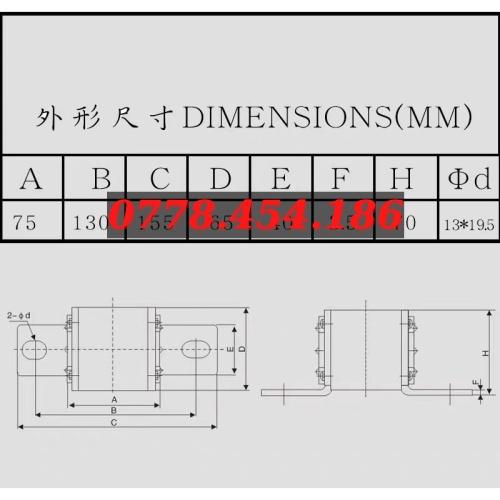 Cầu chì Zhengrong RS3-600 aR 450A 500A 550A 600A 500V-120KA