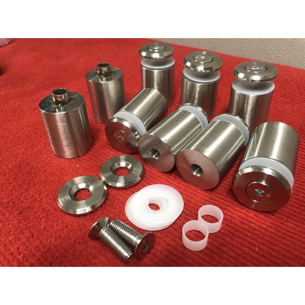 Ốc bắt kính phi 38,pát bắt cầu thang inox 304