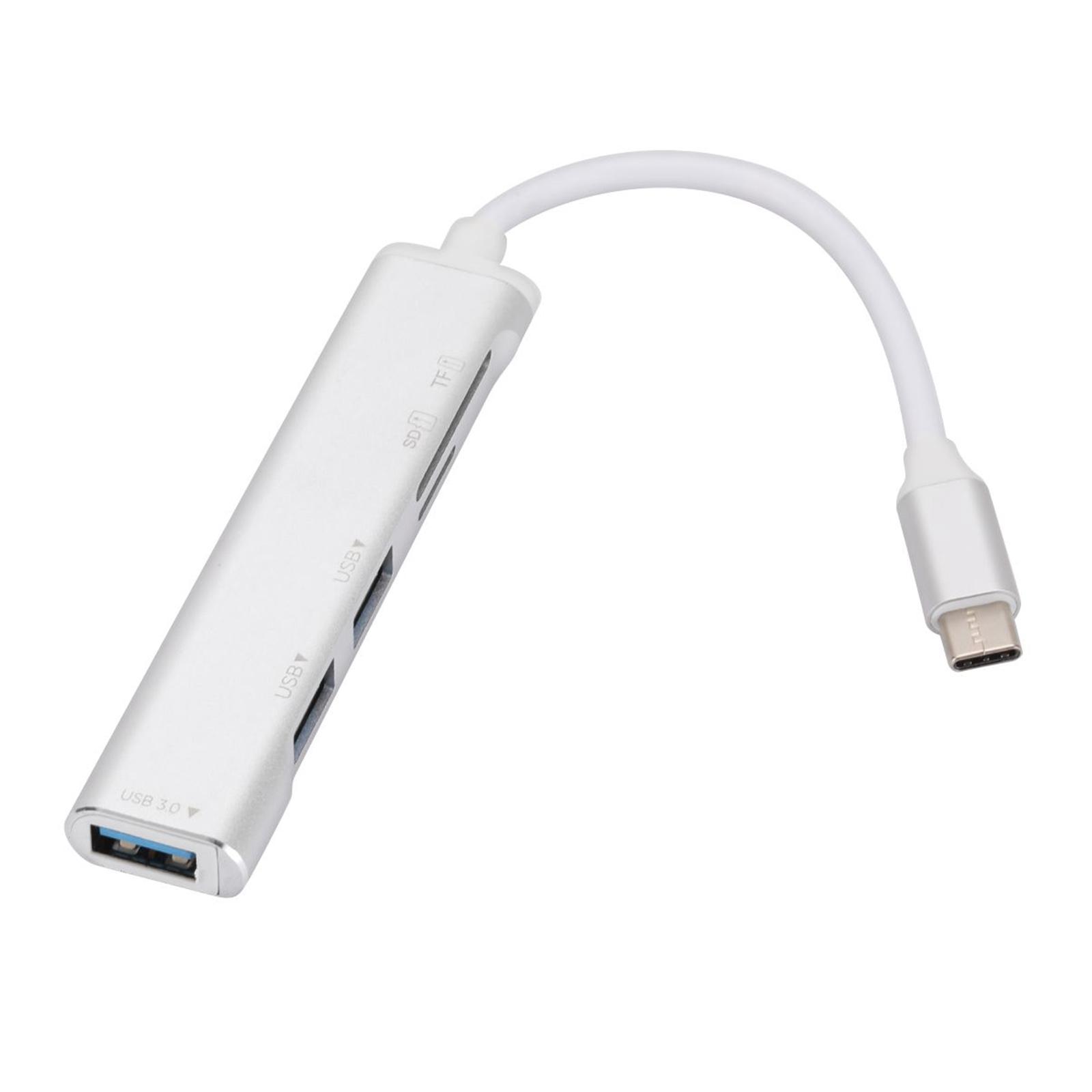 USB C Docking Station Type C Hub Aluminum Alloy Compact with USB 3.0 5Gbps for Laptop Home