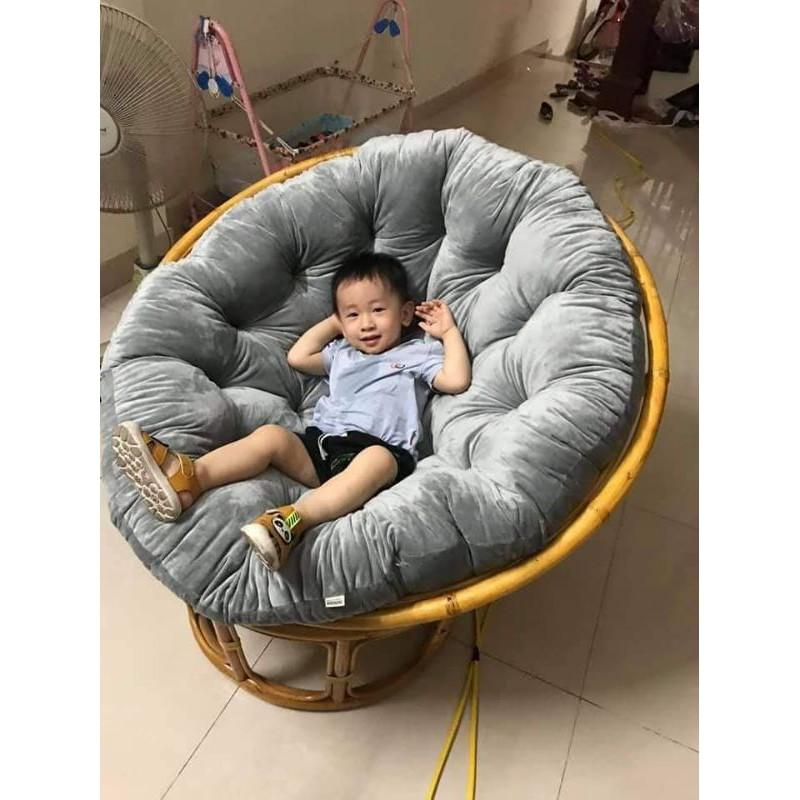 Ghế papasan mây xịn 100%(full ghế và đệm)