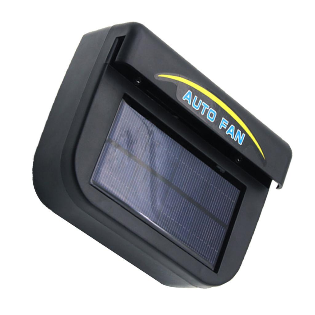 Automobile Cooler Ventilation Fan Air Vent Exhaust Heat Fan Solar Energy Powered Vehicle Car Auto with Rubber Strip
