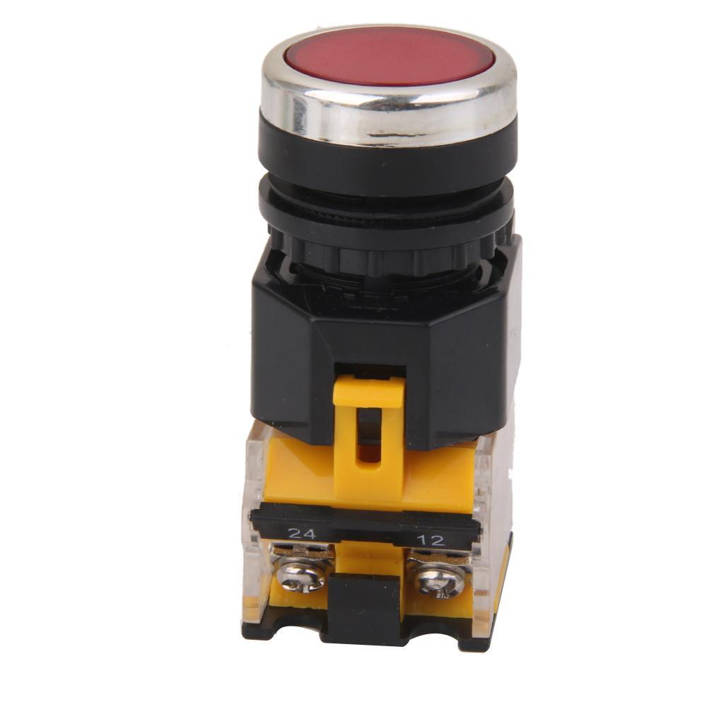 660V Push Button Momentary Press Switch Heavy Duty -Red