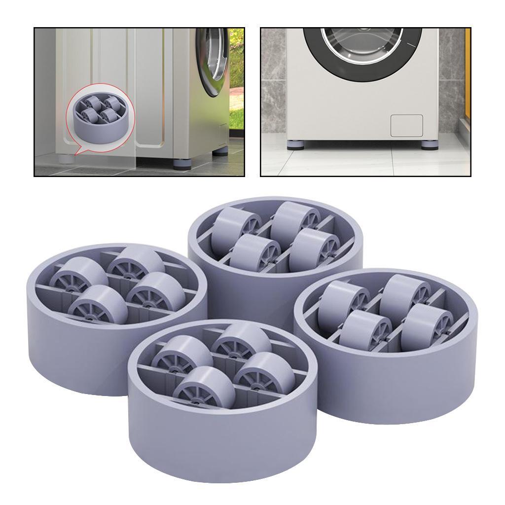 Anti Vibration Washer Feet Pads Universal Washing Machine Anti-Skid Roller Type