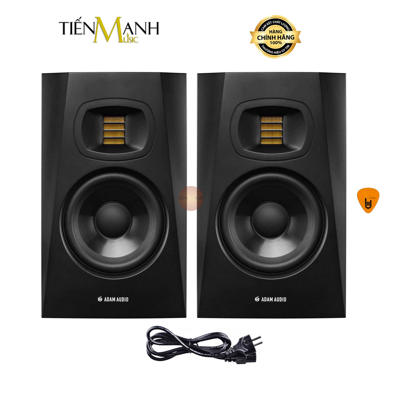 [Một Cặp] Loa Kiểm Âm Adam Audio T7V - 7 inch Active Powered Phòng thu Studio Monitors Speaker Hàng Chính Hãng - Kèm Móng Gẩy DreamMaker