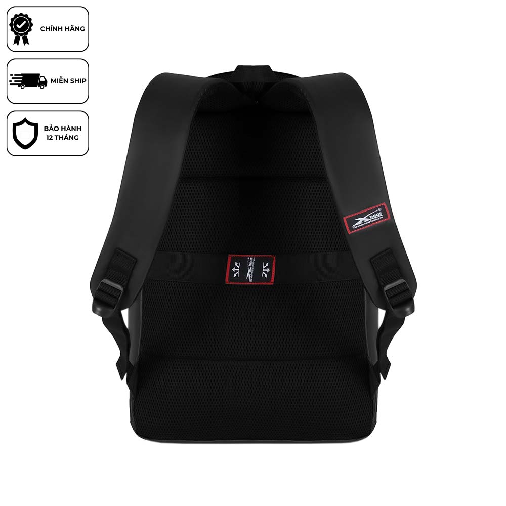 Balo Học Sinh Xbags Black Blue XB 3203 - Balo Nam Nữ Đi Học, Có Ngăn Chứa Laptop, Trượt Nước!