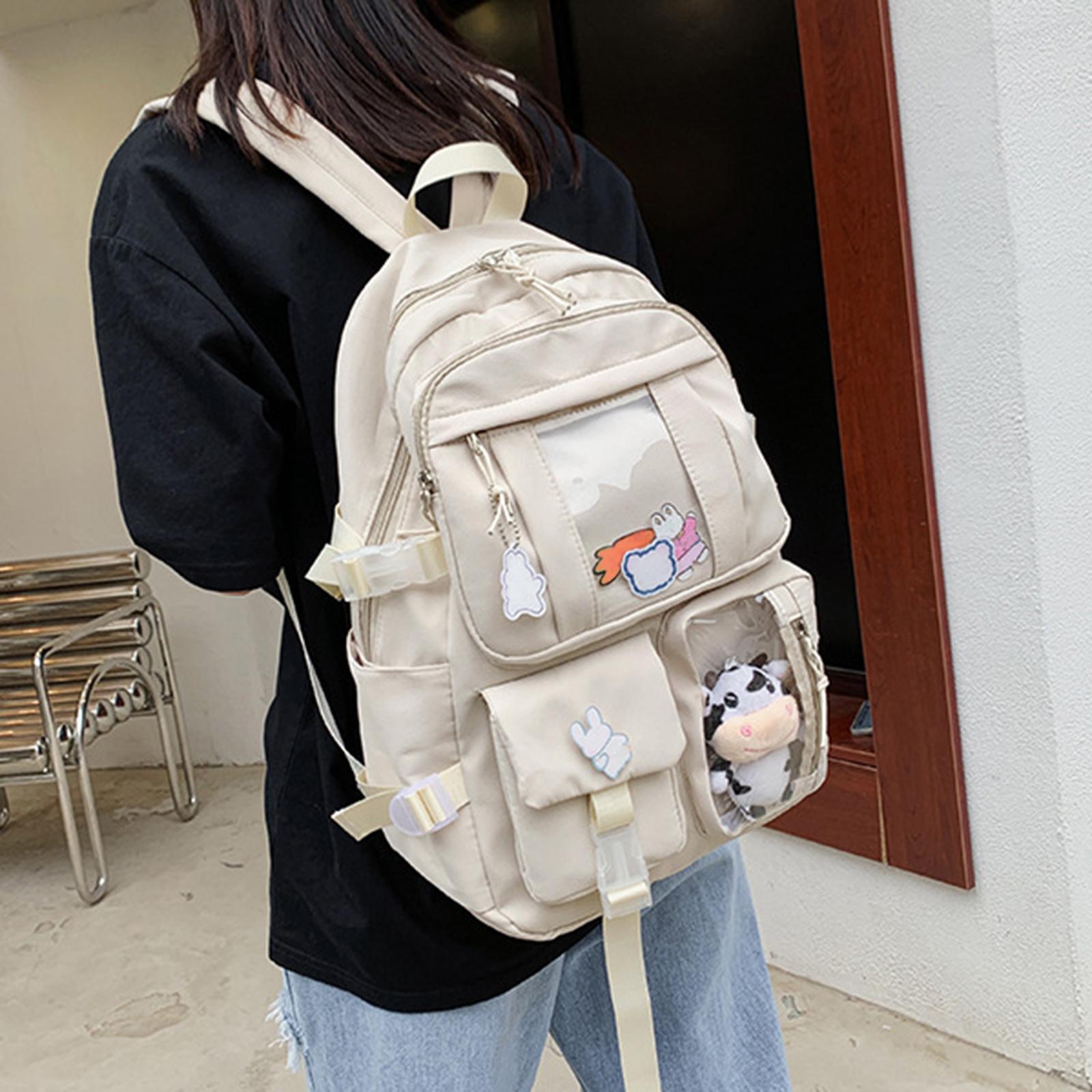 Large Capacity    Bag with Side Pockets Laptop Casual Travel