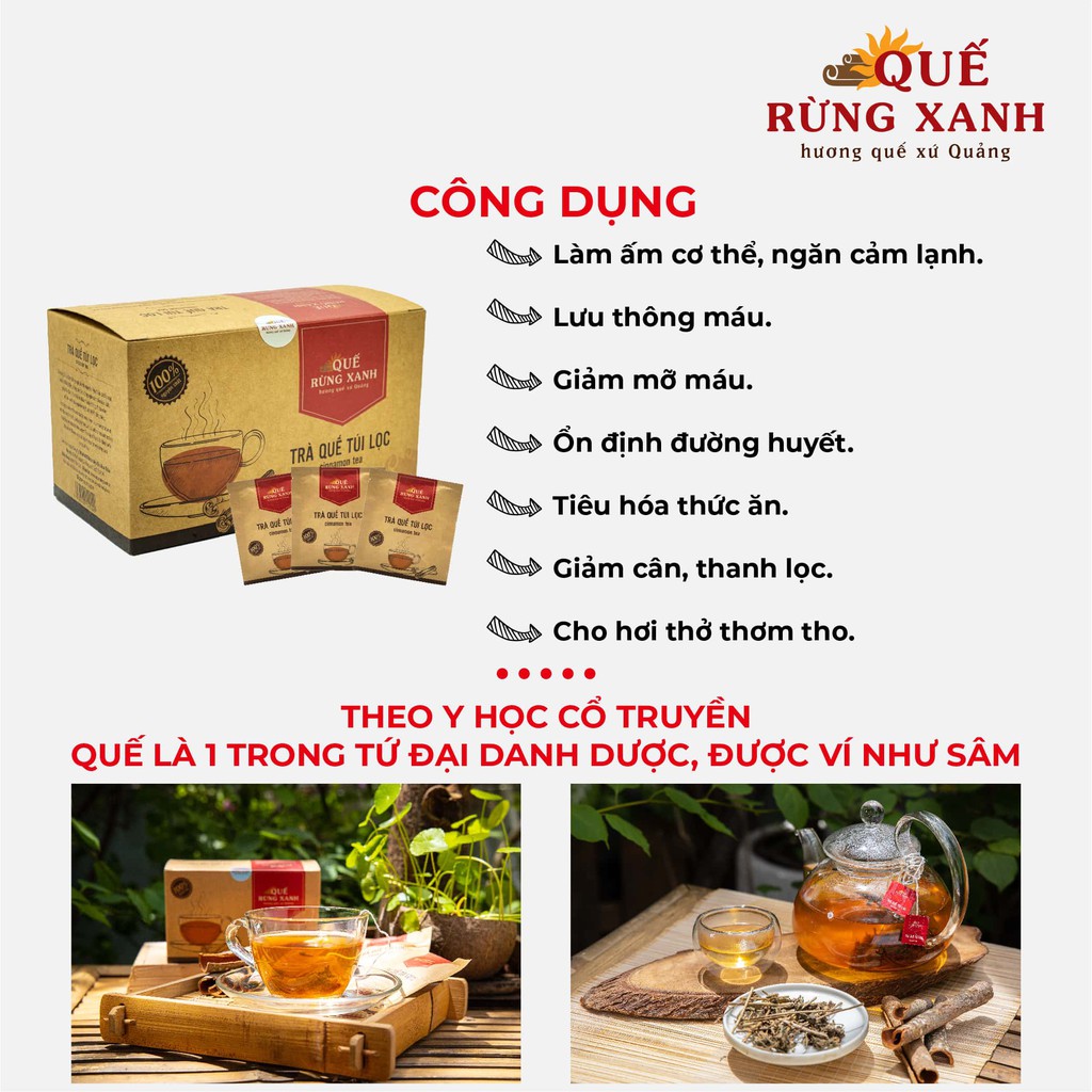 Trà Quế  giúp giảm cân, giúp lưu thông máu,tăng kháng thể, ổn định đường huyết, ngủ ngon, hơi thở thơm hương Quế Rừng Xanh- Quế rừng Trà Bồng Quảng Ngãi, món quà về sức khỏe và tinh thần