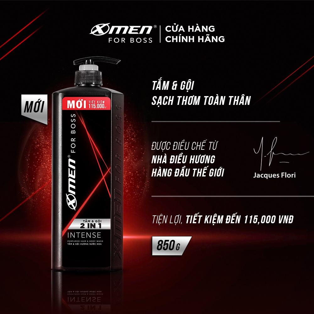 Tắm Gội X-Men for Boss Intense 2in1 850g