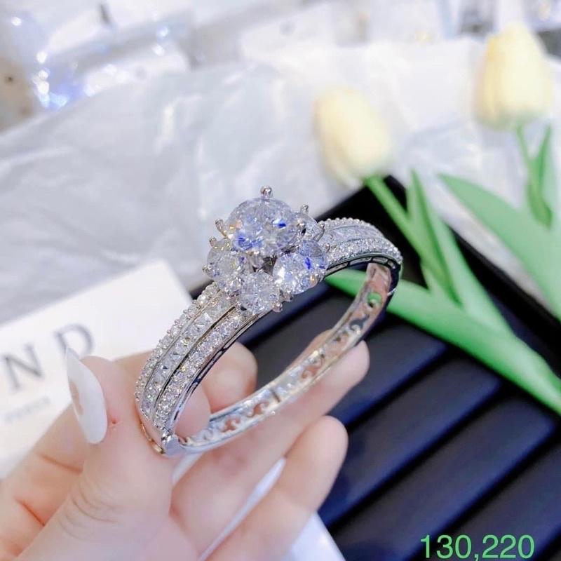 Vòng tay xi bạch kim siêu sáng Kami VB9108