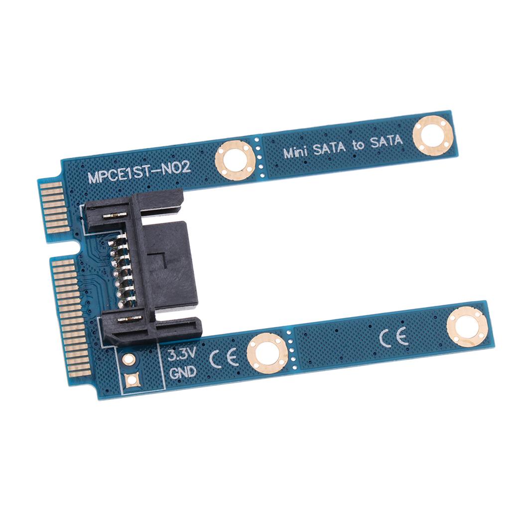 1Pcs mSATA Extender to 7Pin SATA HDD Converter Card Adapter for Computer