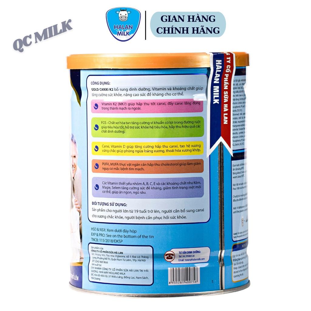 Sữa bột Gold canxi k2 halanmilk 900g - Cung cấp Canxi cho xương chắc khỏe,tăng cường sức khỏe, Halanmilk