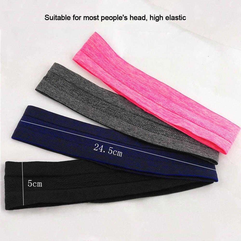 Men Women Sport Headband Head Sweat Band Run Football Tennis Headscarf Silicone Anti-slip Elastic Sweatband HairBand