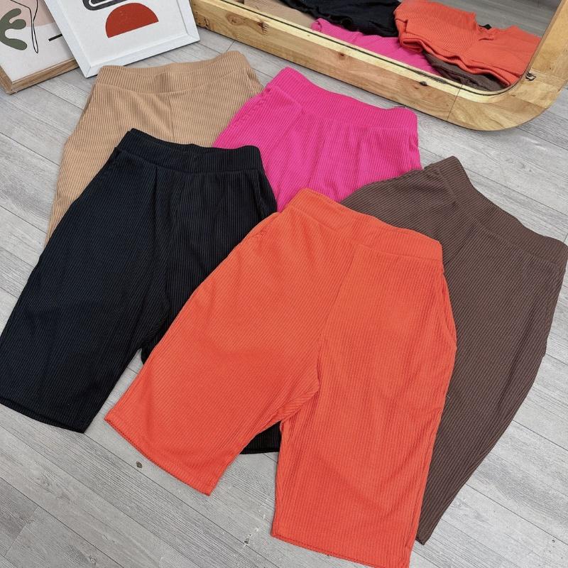 Quần legging ôm ngố bigsize nữ lưng thun co giãn mềm nhẹ mát không co giãn, Quần short nữ big size ngoại cỡ CÔ NHỎ Q12 - MÀU HỒNG