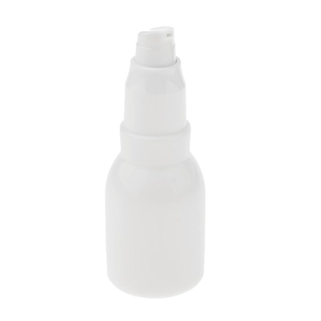 White Glass Empty Makeup Face Cream Bottle Pump Spray Container Travel 150 ml