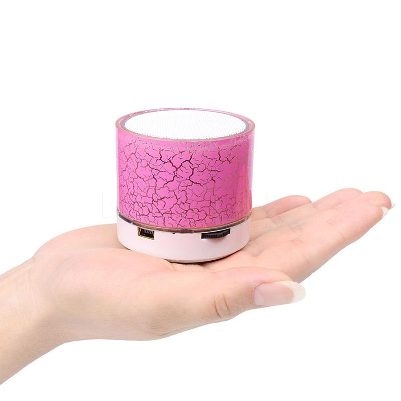 Mini Di Động Âm Thanh Xe Hơi Rực Rỡ Nứt Đèn LED Loa Siêu Trầm Bluetooth Không Dây Loa Hỗ Trợ Thẻ TF USB Cho Máy Tính/Điện Thoại Di Động Color: Grass Green