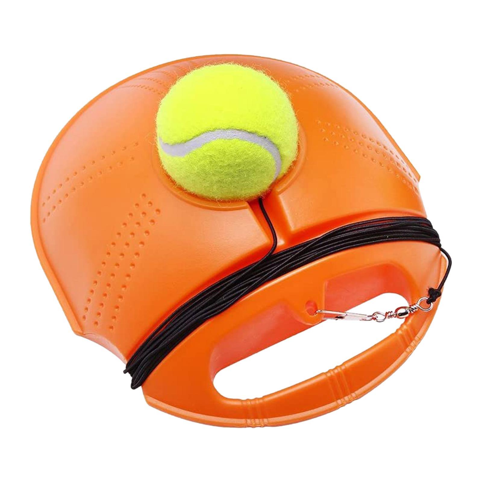 Tennis Trainer Ball Single Trainer with Tennis Ball Portable with Handle Tennis Training Aid for Beginners Kids Adults