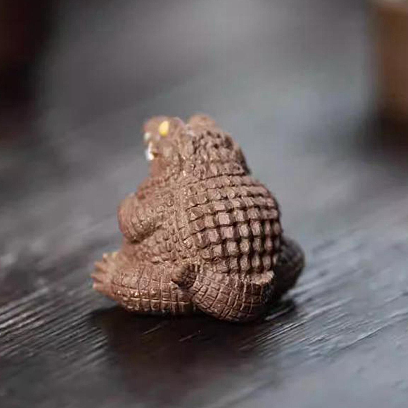 Crocodile Statue Tea Pet Ornament for Cabinet Tea Decoration Tea Accessories