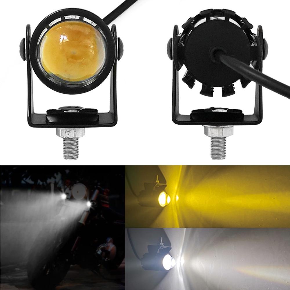 Đèn pha LED hai màu sắc cho xe máy Cafe Racer