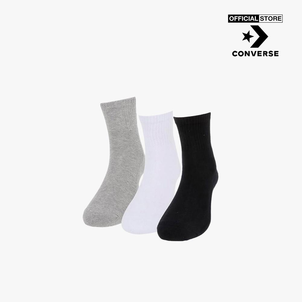 CONVERSE - Pack 3 vớ cổ cao unisex Quarter MQ889-3M