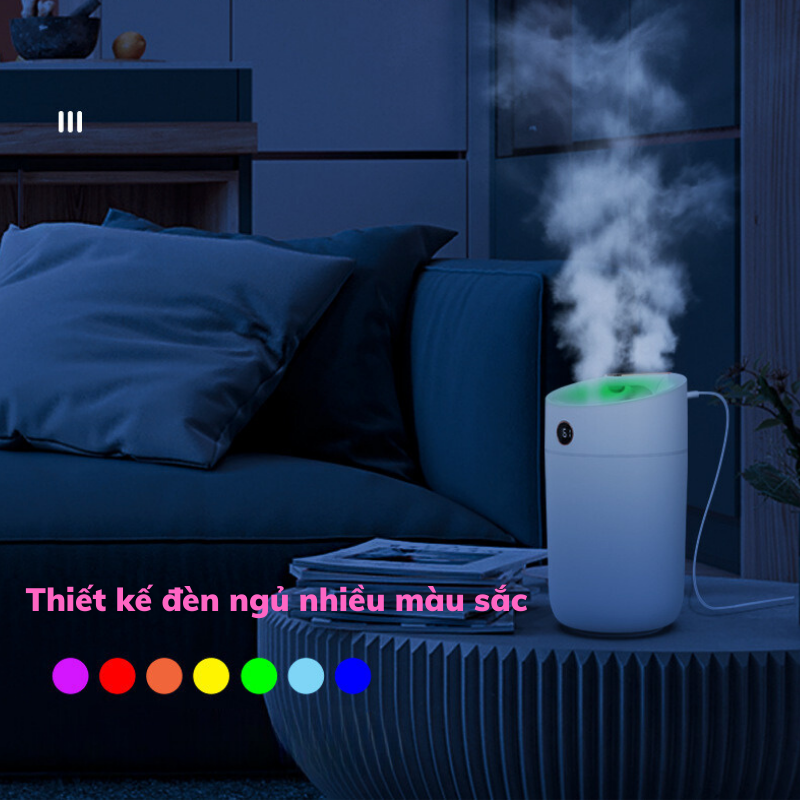 Máy Phun Sương Humidifer X12 Chế Độ Phun 2 Đầu Tăng Khả Năng Khuếch Tán - Cảm Biến Thông Minh