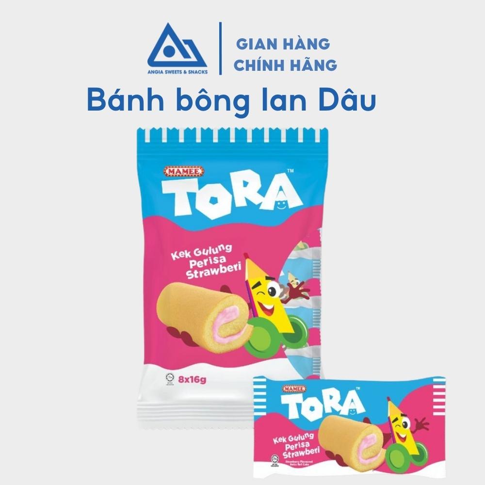 Bánh bông lan cuộn ăn vặt dâu, socola, lá dứa Tora 128 g An Gia Sweets &amp; Snacks