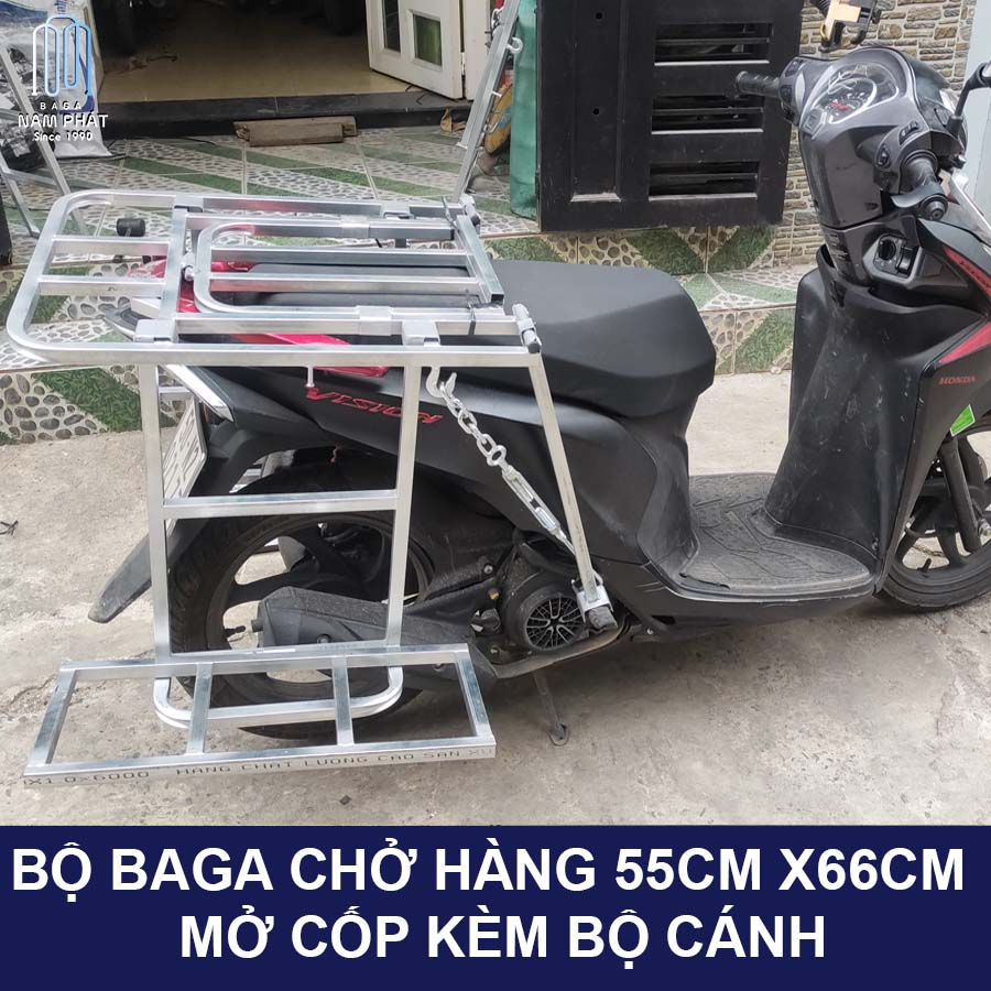 Baga Chở Hàng Cánh Hộp Mở Cốp Xăng Chuẩn Nam Phát