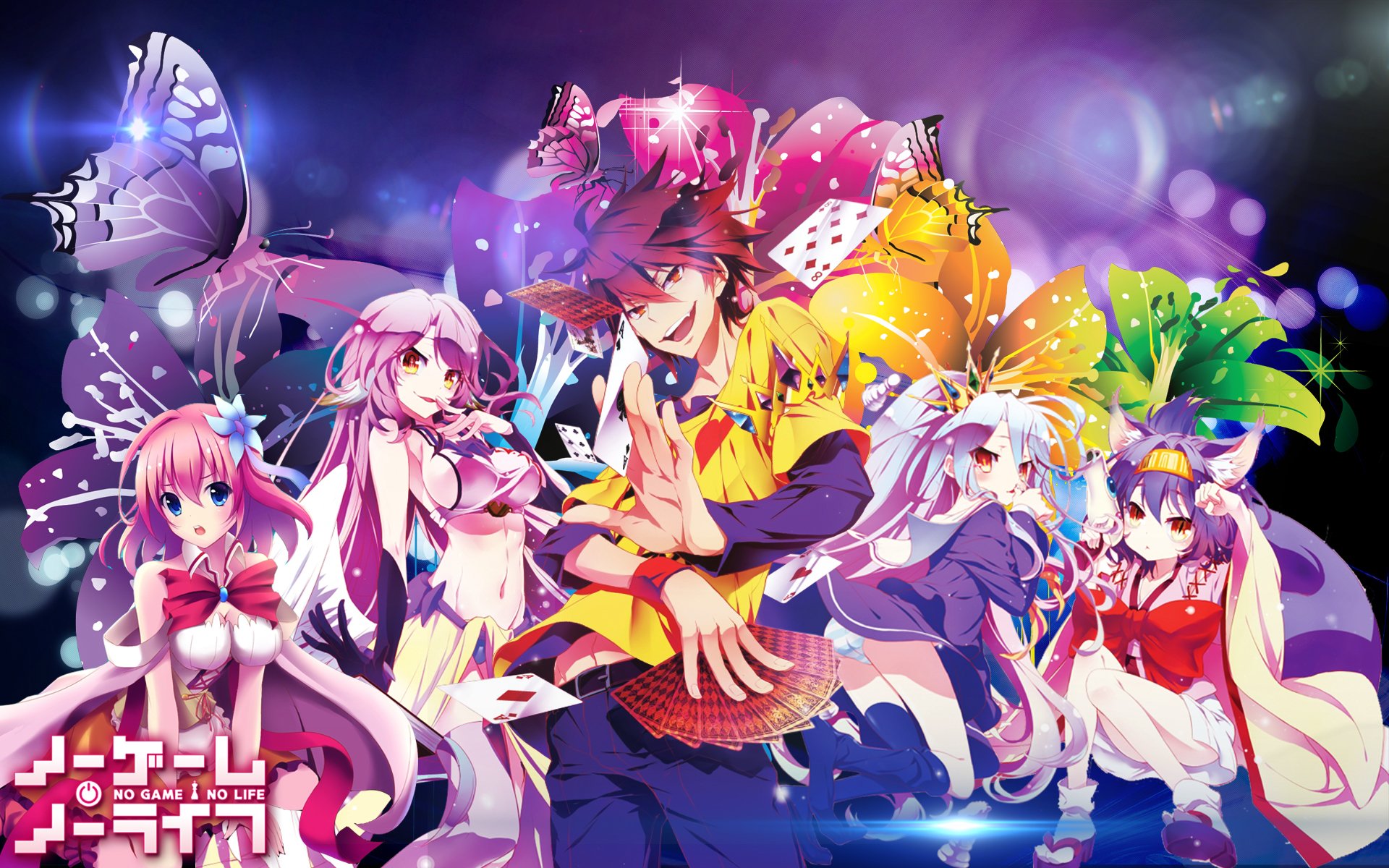 Tranh Poster SET 3 tấm No Game, No Life A4 tấm khác nhau