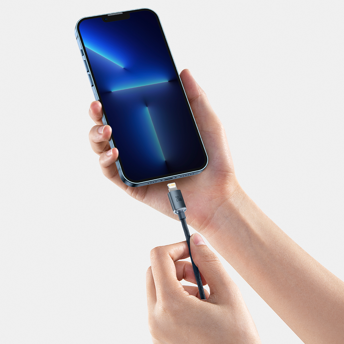 Cáp sạc nhanh 20W hiệu Baseus Crystal Shine Series Type-C to iPhone dài 2m - Hàng chính hãng - 2M