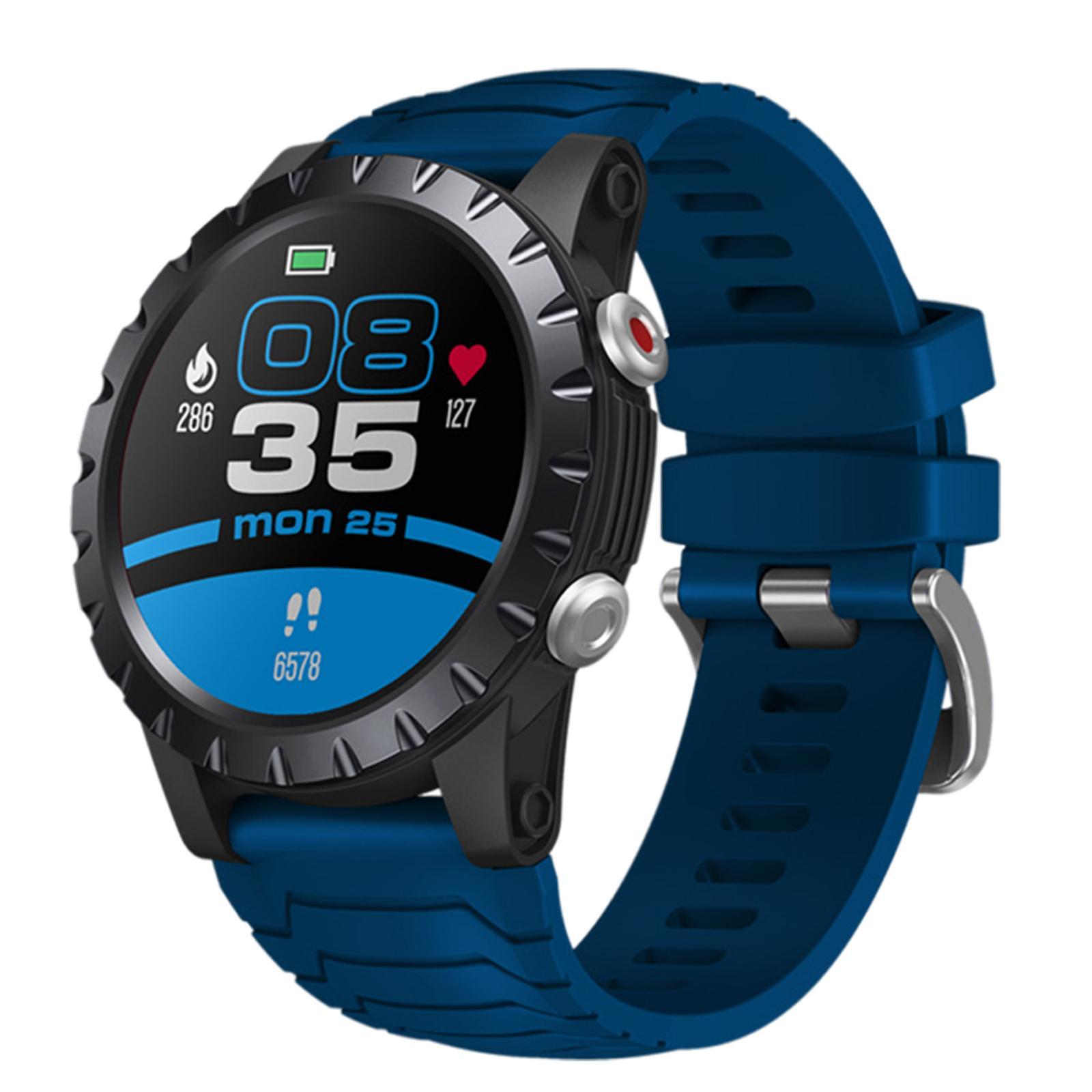 Health Fitness Smartwatch 50M Waterproof Activity Tacker Sports Blue