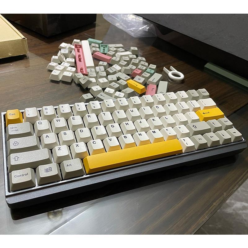 9009 Keycaps Vintage Style Cherry profile XDA Dye Sublimation PBT Keycap Fabric 61 68 71 84 87 980 104 108
