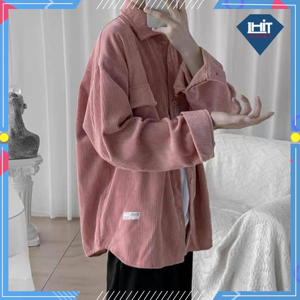 Áo Sơmi Nhung Kupi form rộng/Nam Nữ Unisex 1hit_unisex (4 màu ảnh thật)