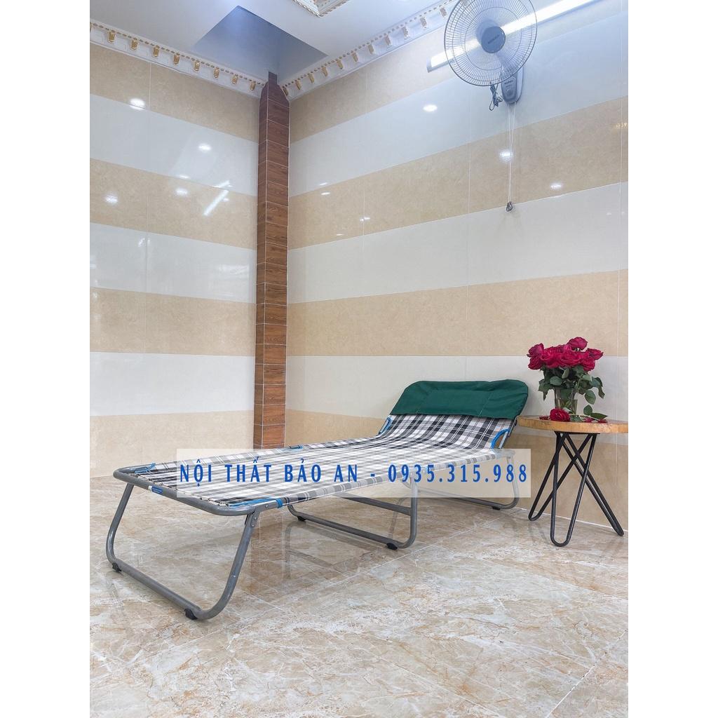 Giường xếp vải khung sắt cỡ lớn - GX01