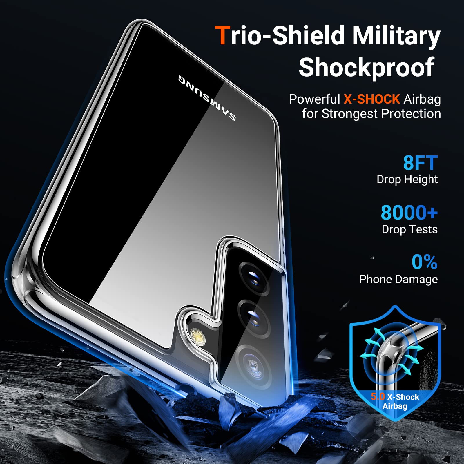 Ốp lưng silicon dẻo siêu mỏng 0.6mm cho Samsung Galaxy S22 Plus hiệu Ultra Thin độ trong tuyệt đối - Hàng nhập khẩu