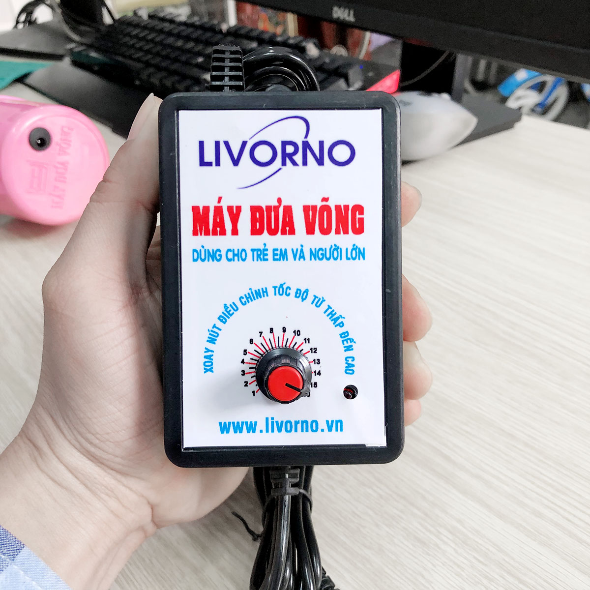 Máy đưa võng tự động Livorno Phiên bản mới| Motor đưa võng cho bé Livorno | Máy đưa võng sức kéo lớn 100kg – Hàng chính hãng