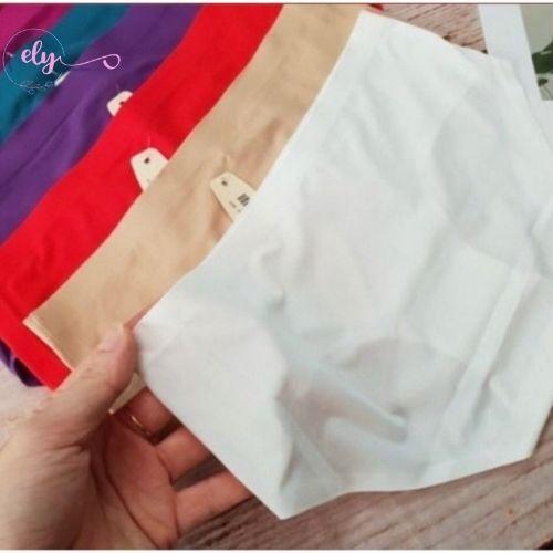 Quần lót cotton nữ đúc su thun lạnh trơn không đường may mặc trong váy dễ thương Q1