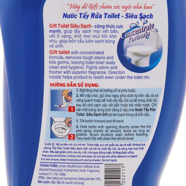 Tẩy Toilet Gift 600ml