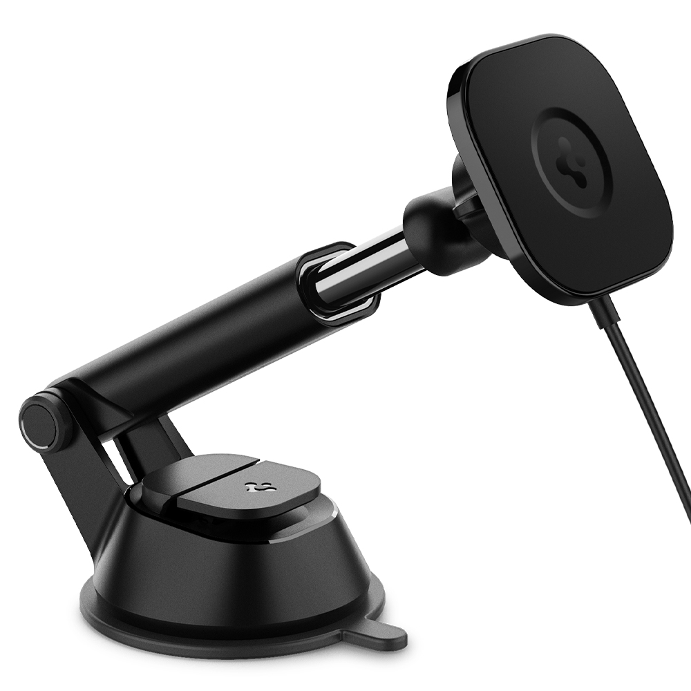 Sạc Mag Xe Hơi Spigen OneTap Pro Wireless Magnetic Car Charger Dashboard - Hàng Chính Hãng