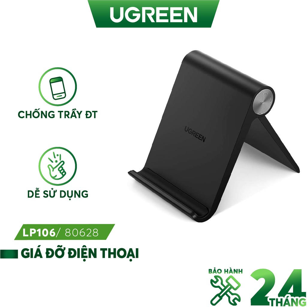 Giá đỡ Điện thoại, Máy tính bảng UGREEN 80628 năng động, màu đen - Hàng nhập khẩu chính hãng