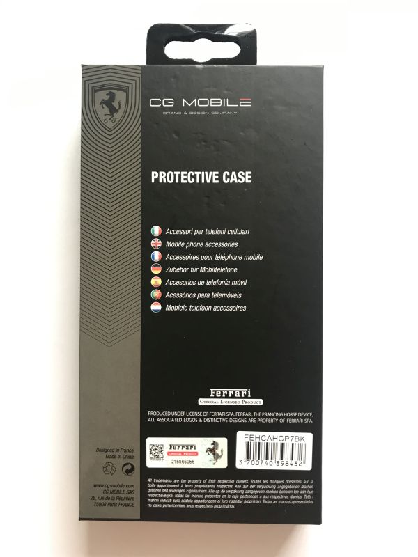 Ốp lưng dành cho Iphone 6/7/8, Ferrari Carbon & Da Thật - HÀNG NHẬP KHẨU