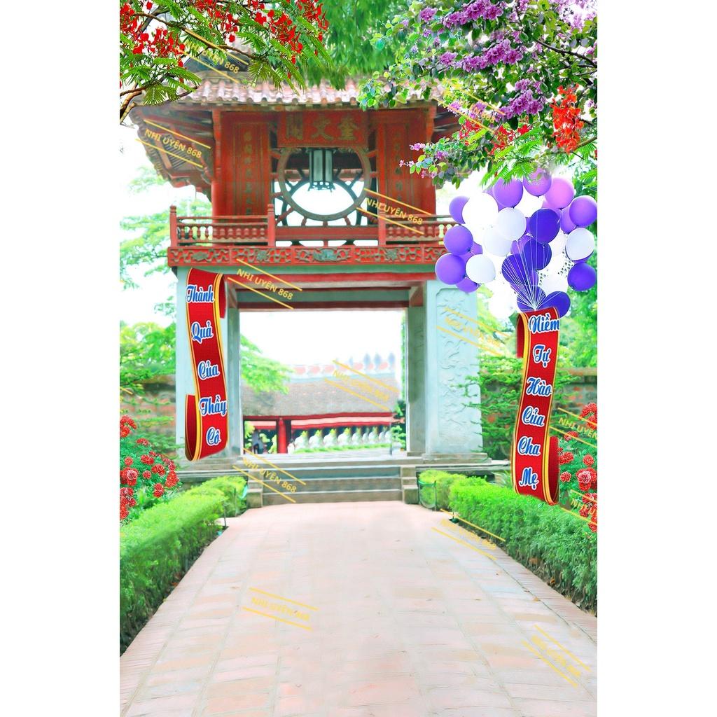 Tranh vải decor / Thảm vải treo tường / Thảm vải chụp ảnh cử nhân/ Chụp ảnh tốt nghiệp